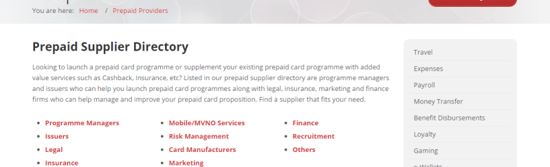 Prepaid Provider Listings