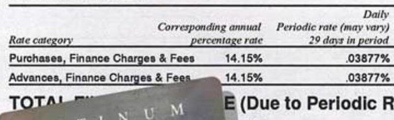 Credit Card Statements