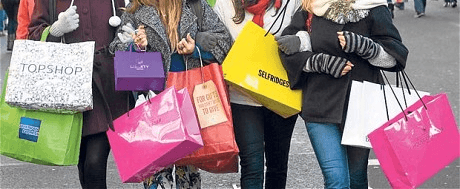 Christmas Shopping Retail Growth